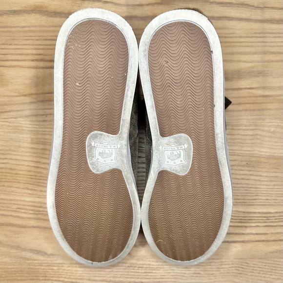 Trask Lexi Shearling Fur Lined Leather Ankle Sneaker Booties - Picture 6 of 8